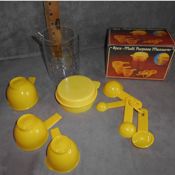 Vintage Giftco 8 Piece Multi Purpose Measurer Original Box Hong Kong - Picture 3 of 9